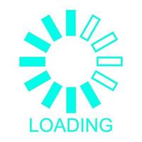 Loading on white background vector