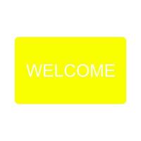 Welcome sign on a white background vector