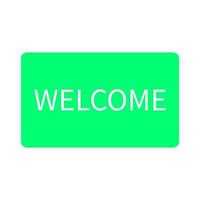 Welcome sign on a white background vector
