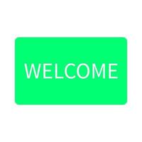 Welcome sign on a white background vector