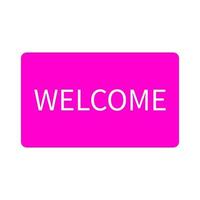 Welcome sign on a white background vector