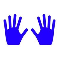 Hands on white background vector