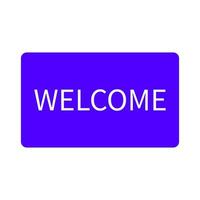 Welcome sign on a white background vector