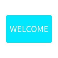 Welcome sign on a white background vector