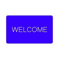 Welcome sign on a white background vector
