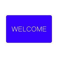 Welcome sign on a white background vector