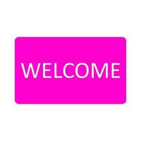 Welcome sign on a white background vector