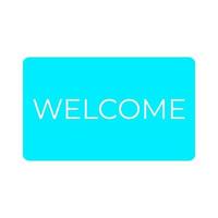 Welcome sign on a white background vector