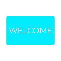 Welcome sign on a white background vector