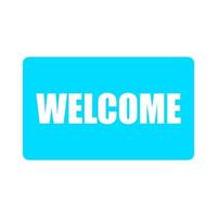 Welcome sign on a white background vector