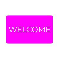 Welcome sign on a white background vector