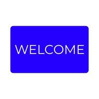 Welcome sign on a white background vector