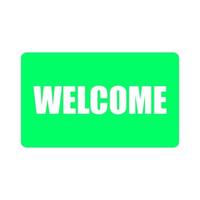 Welcome sign on a white background vector