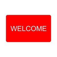 Welcome sign on a white background vector