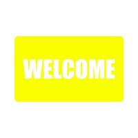 Welcome sign on a white background vector