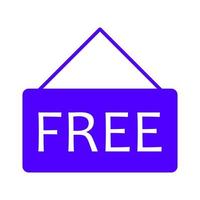 Free sign on a white background vector