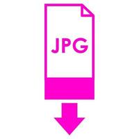 Jpg download on white background vector