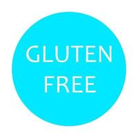 símbolo libre de gluten sobre un fondo blanco vector