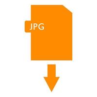 Jpg download on white background vector