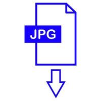 Jpg download on white background vector