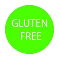 símbolo libre de gluten sobre un fondo blanco vector