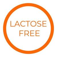 Lactose free on a white background vector