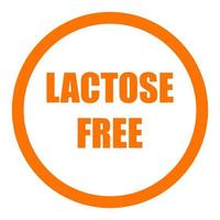 Lactose free on a white background vector