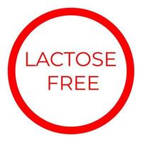 Lactose free on a white background vector