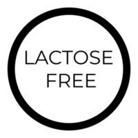 Lactose free on a white background vector