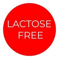 Lactose free on a white background vector