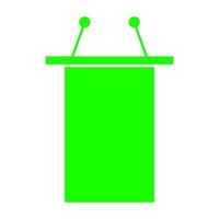 Tribune on white background vector