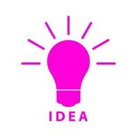 Idea on white background vector