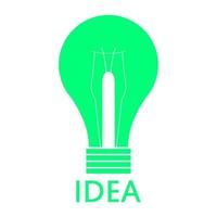 Idea on white background vector