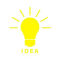 Idea on white background vector