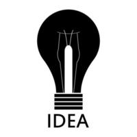 Idea on white background vector