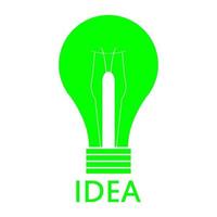 Idea on white background vector