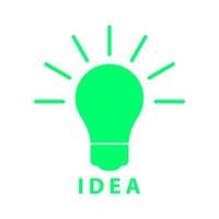 Idea on white background vector