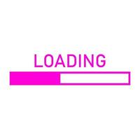 Loading on white background vector