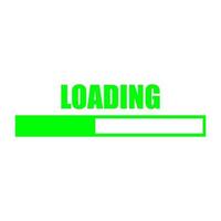 Loading on white background vector