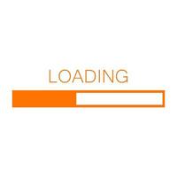 Loading on white background vector