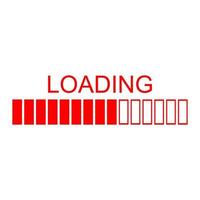 Loading on white background vector