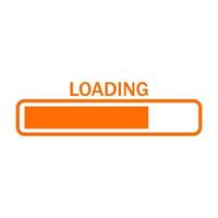 Loading on white background vector