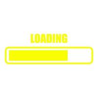 Loading on white background vector