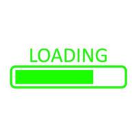 Loading on white background vector