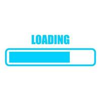 Loading on white background vector