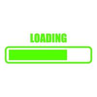 Loading on white background vector