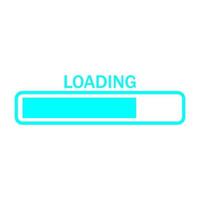 Loading on white background vector