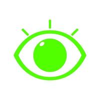 Eye on white background vector