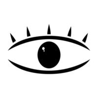 Eye on white background vector