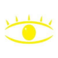 Eye on white background vector